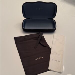 Gucci Sunglass Case & Pouch Set